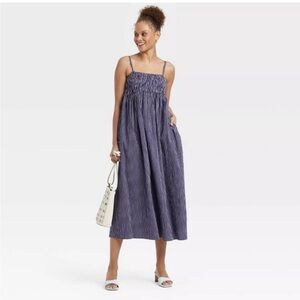 NWT A New Day Smocked Striped Dress